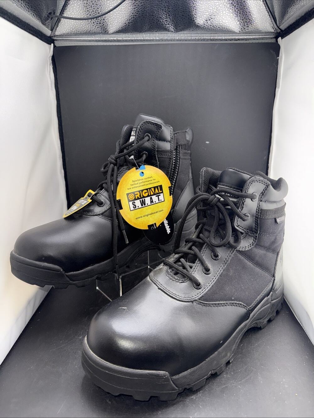 Original SWAT 116101 Safety Toe Waterproof Tactical Boots Mens 10.5W New